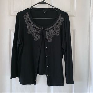 Rafaella black cardigan